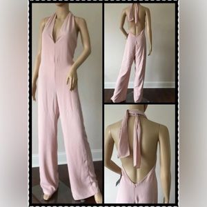 Zara Baby Powder Pink Halter jumpsuit